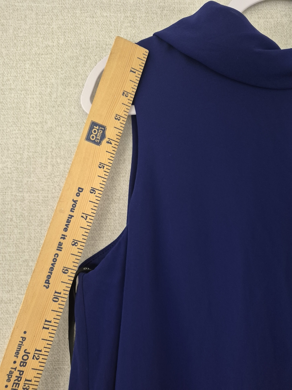 Vince Camuto Navy Sleeveless Midi Shift Dress (SKU0257) - Picture 6 of 14